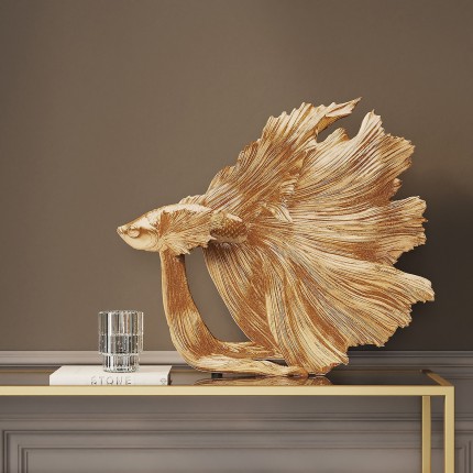Deco Betta Fish Gold Small Kare Design