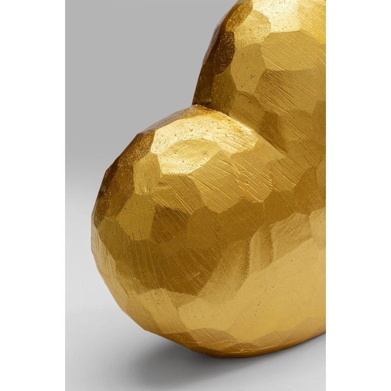 Déco cœur doré 14cm Kare Design