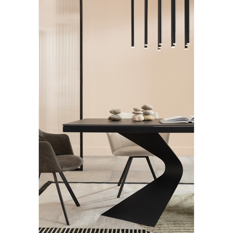 Table Gloria 200x100cm marbre noir Kare Design