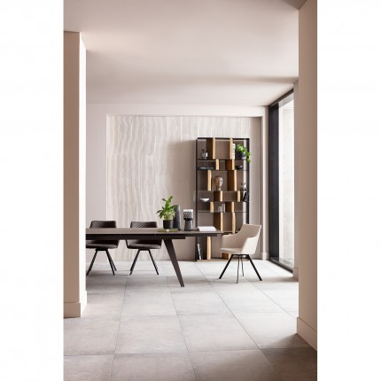 Draaistoel met armleuningen Coco antraciet Kare Design