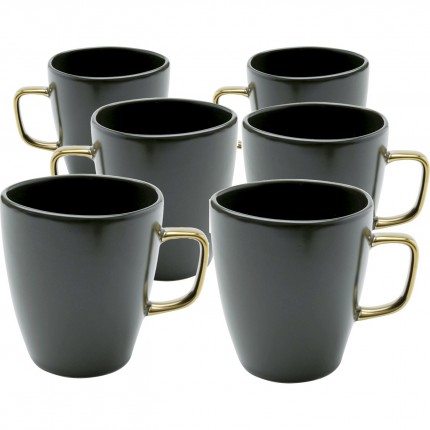 Mug Vibrations green (6/Set) Kare Design