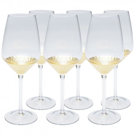 White Wine Glass Gobi (6/set) Kare Design