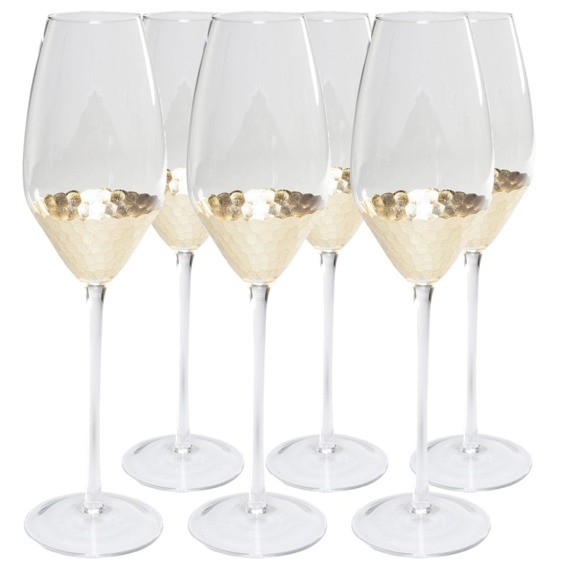 Flûtes à champagne Gobi set de 6 Kare Design