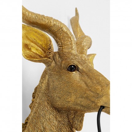 Wall Lamp Animal Antelope Gold Kare Design