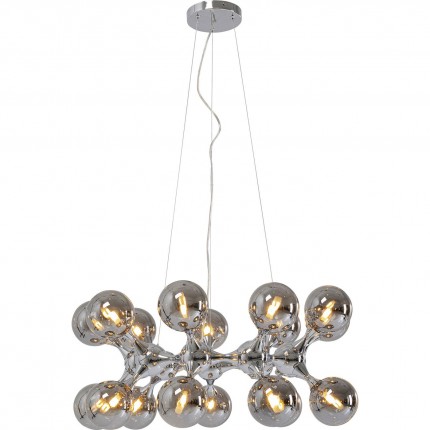 Pendant Lamp Atomic Balls Silver Ø74cm Kare Design