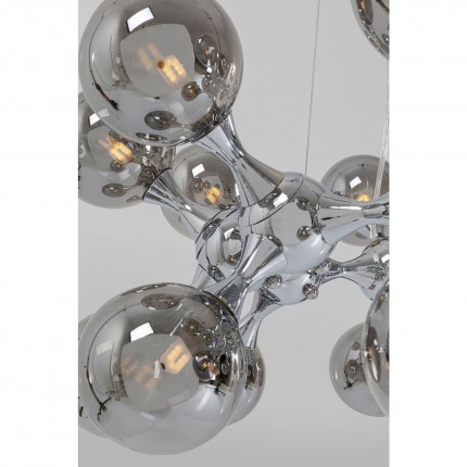 Pendant Lamp Atomic Balls Silver Ø74cm Kare Design