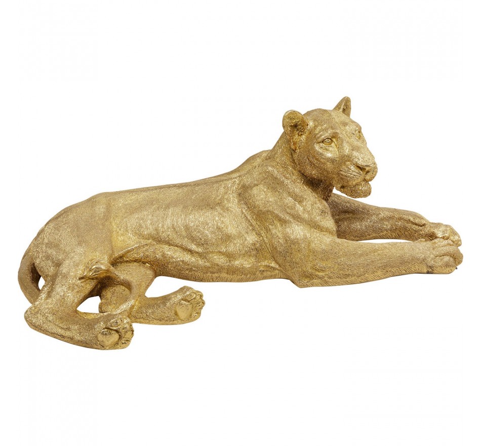 Deco lioness XL 113cm gold Kare Design