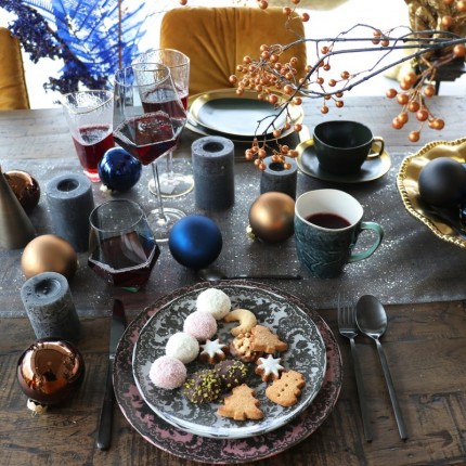 Borden Vibrations Ø21cm groen (4/Set) Kare Design