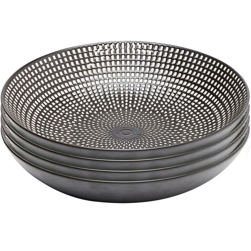 Assiettes creuses Gwayi 20cm set de 4 Kare Design