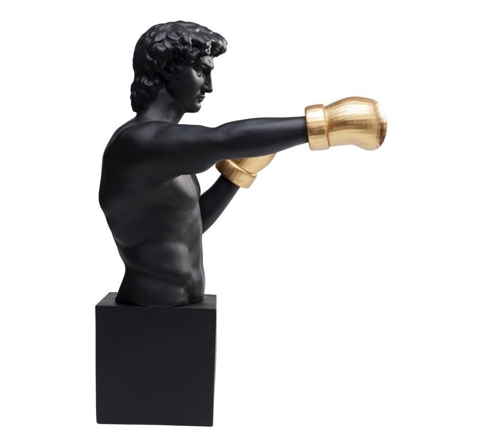 Woonaccessoires boxer 40cm zwart Kare Design