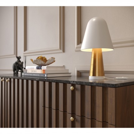 Bowl flower cream and gold Ø25cm Kare Design