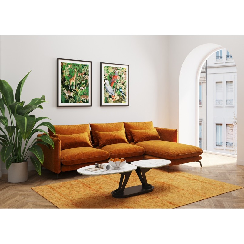 Coupe décorative Flower Bloom crème-doré Ø25