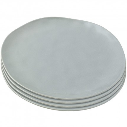 Plate Organic Sage Ø26cm (4/Set) Kare Design