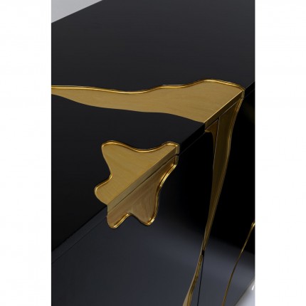 Sideboard Cracked black and gold Kare Design