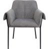 Chaise avec accoudoirs Bess grise Kare Design