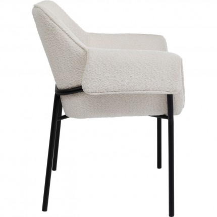 Chair with armrests Bess cream Kare Design