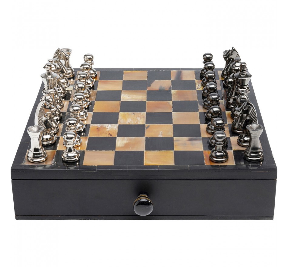 Jeu d'échecs antique coffret Kare Design