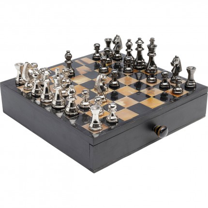 Chess Game Antique 36x33cm Kare Design