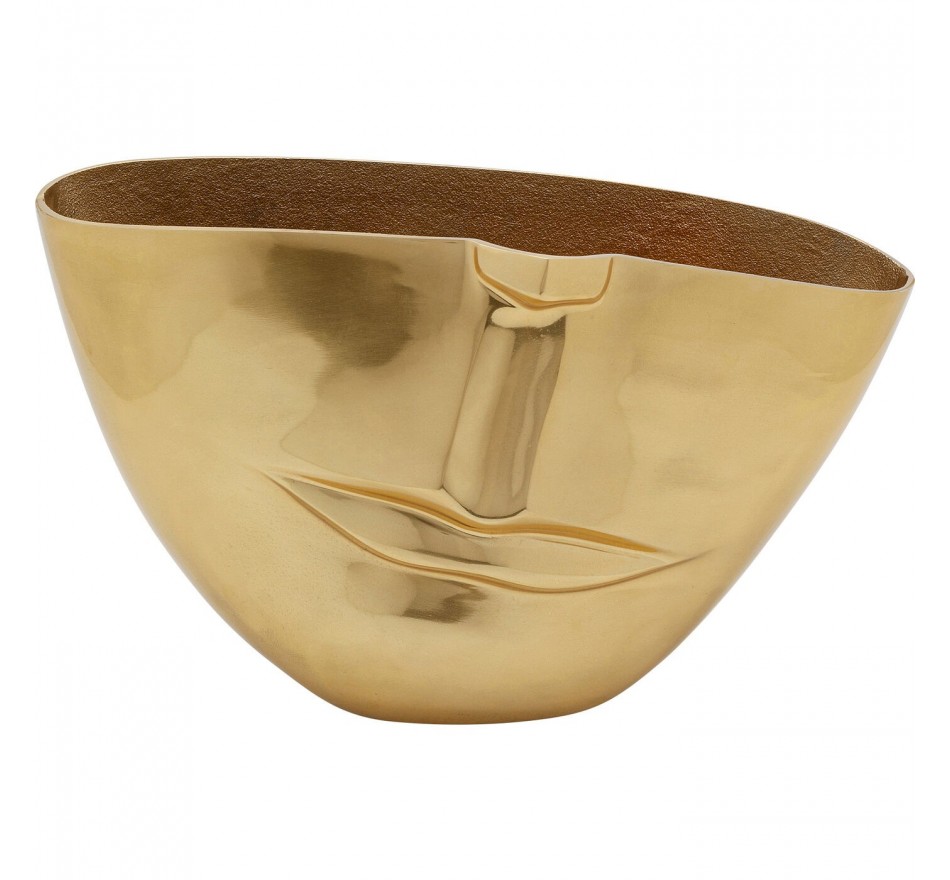 Vase Half Face gold 46cm Kare Design