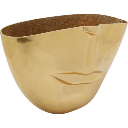 Vase Half Face gold 46cm Kare Design