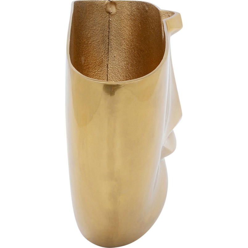 Vase Half Face doré 46cm