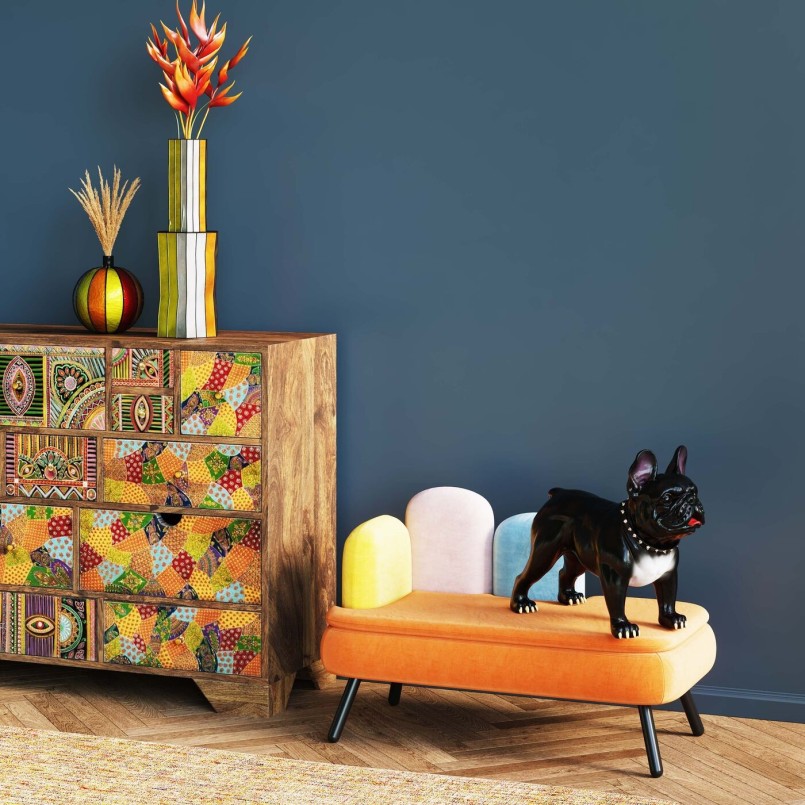 Lit pour chien/chat Diva orange
