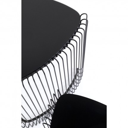 Bijzettafel Wire Zwart Triangle (2/Set) Kare Design
