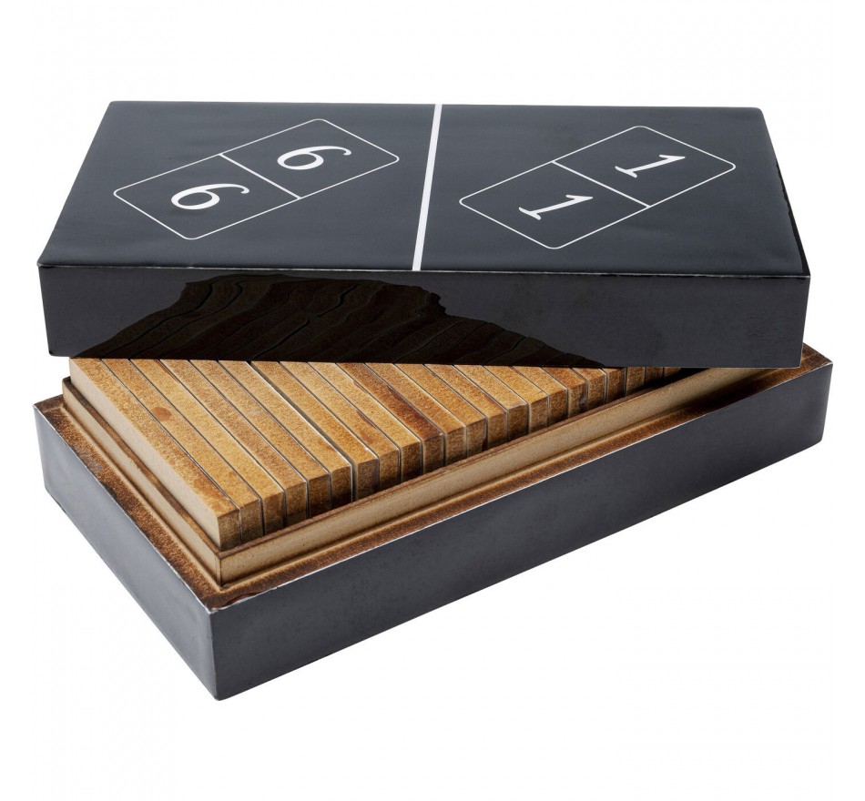 Domino Spel Zwart Kare Design