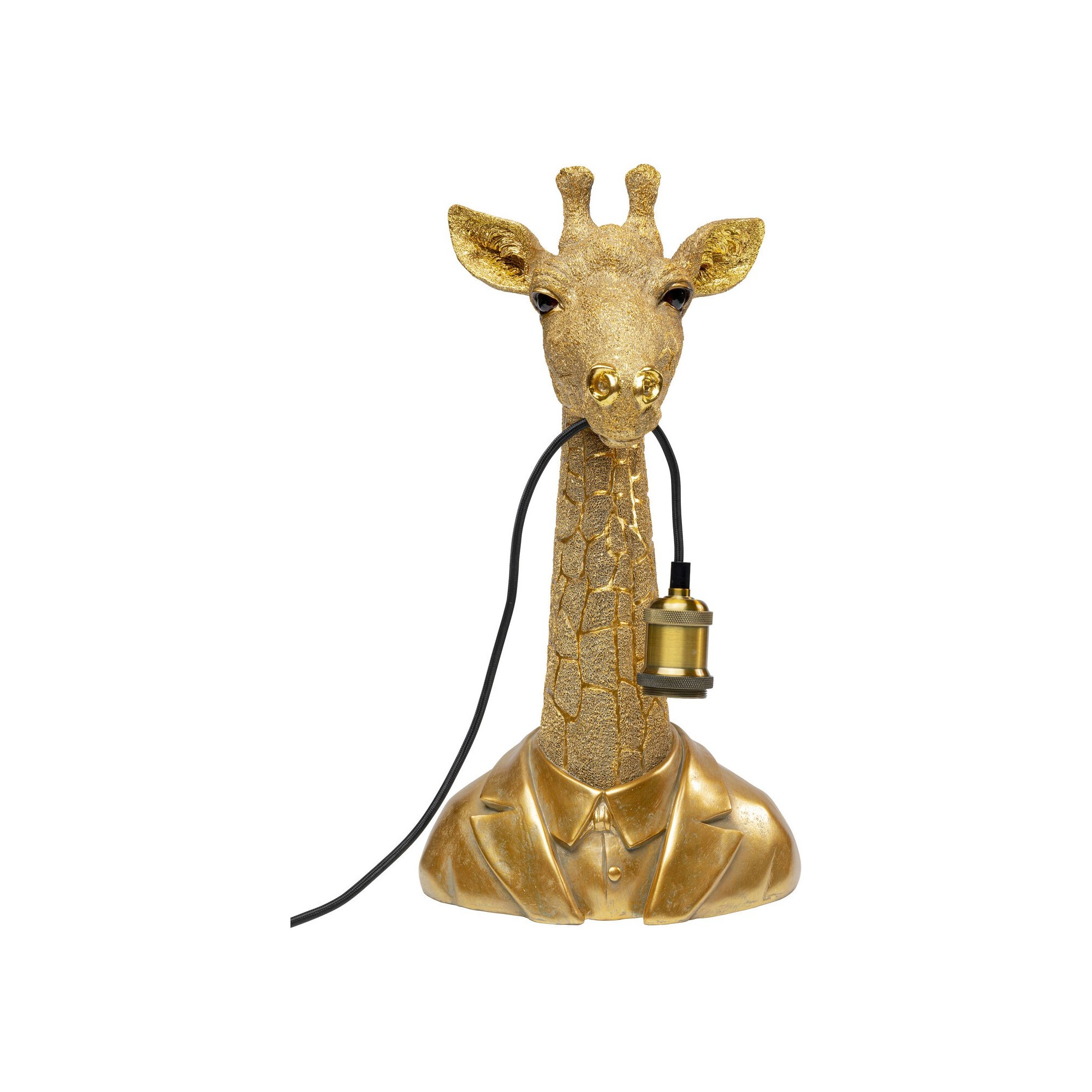 Lampe à poser Animal Giraffe doré 50cm