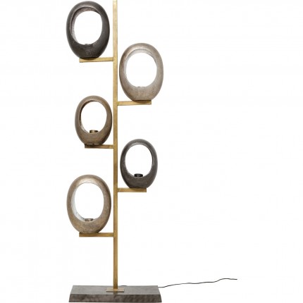 Vloerlamp Five Loops 173cm Kare Design