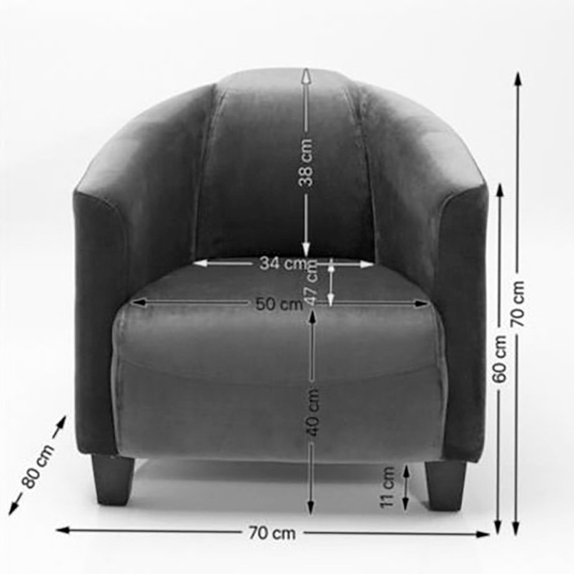 Fauteuil Cigar Lounge cuir vintage Kare Design