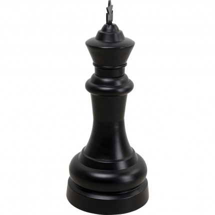 Decoratie schaak koning zwart XL Kare Design