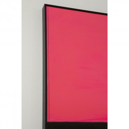 Framed Painting Abstract Shapes Pink 73x143cm Kare Design