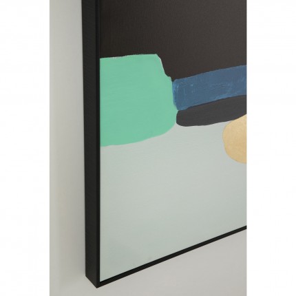 Schilderij Abstract Shapes Groen 73x143cm Kare Design