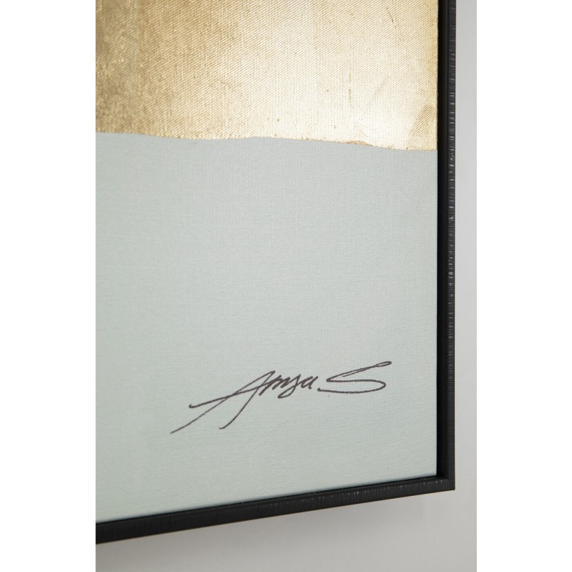 Peinture Frame Abstract Shapes vert 73x143cm Kare Design