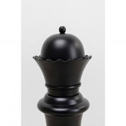 Decoratie schaak koningin zwart XL Kare Design
