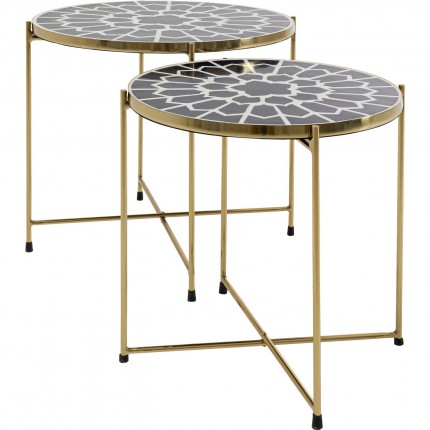 Side Table Priya Black (2/Set) Kare Design