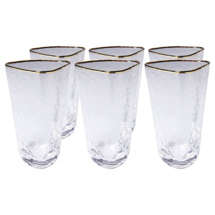 Long Drink Glass Hommage (6/Set) Kare Design