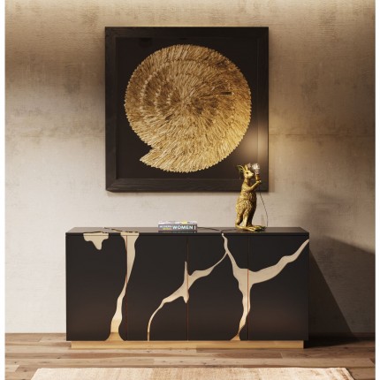 Decoratief frame Golden Snail 120x120cm Kare Design