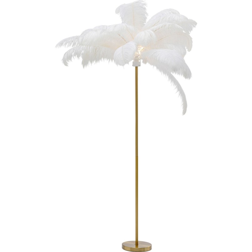 Lampadaire Feather Palm blanc 165cm