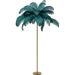 Lampadaire plume vert 165cm Kare Design
