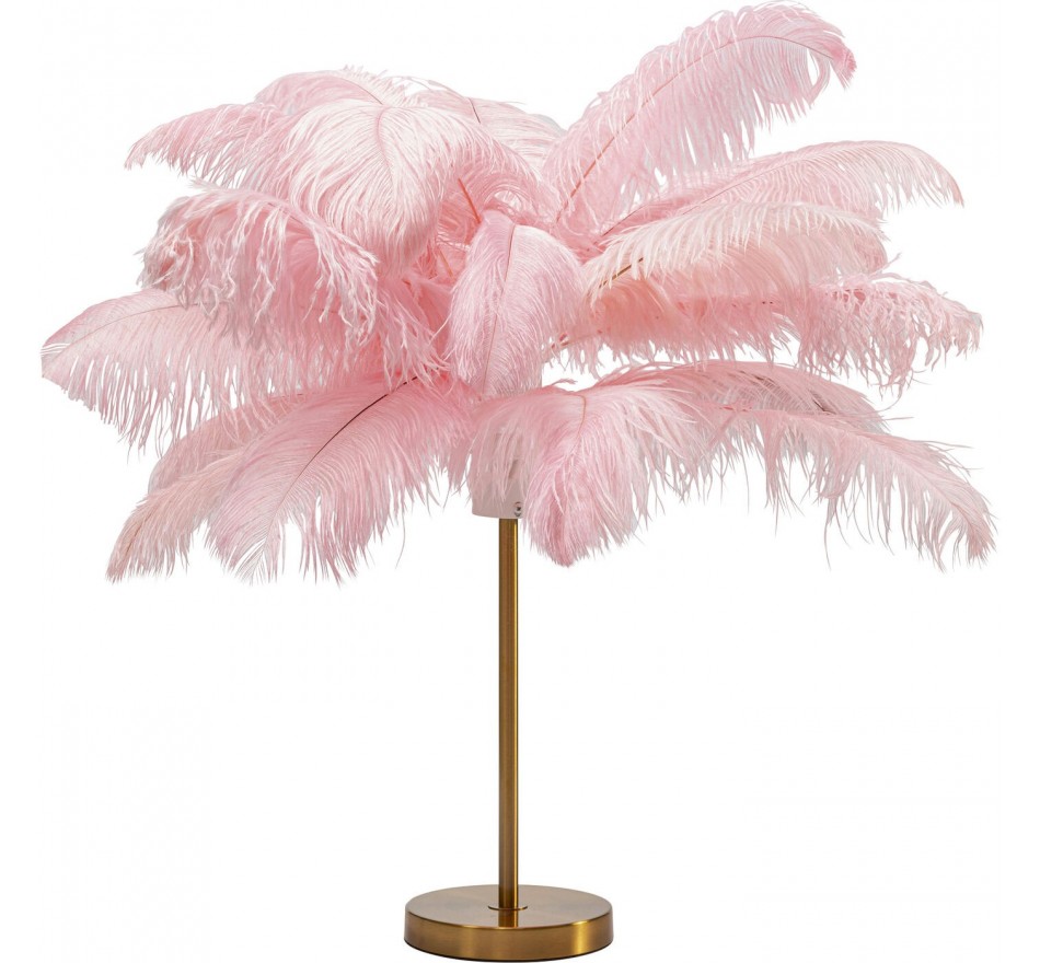 Tafellamp veren roze Kare Design