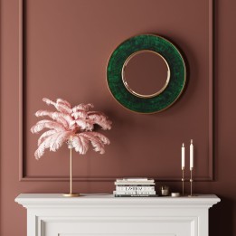Lampe de table plumes roses Kare Design