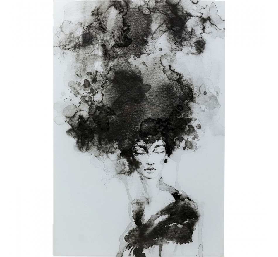 Glass Picture Smokey Hair 100x150cm Kare Design