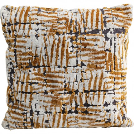 Cushion Scratched ochre Kare Design