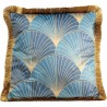 Cushion Fringe  retro blue Kare Design