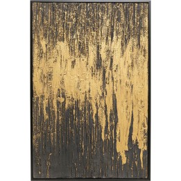 Peinture à l'huile Frame Abstract noir 80x120cm Kare Design