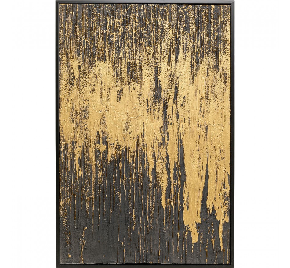 Schilderij Abstract zwart 80x120cm Kare Design