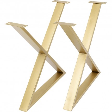 Table Conley Cross Brass 180x90cm Kare Design