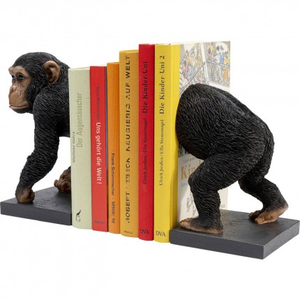 Boekensteun chimpansee (2/set) Kare Design